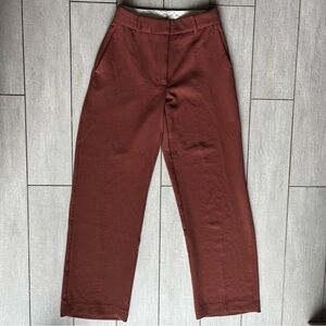 Wilfred Brick Red Wide-Leg Trousers